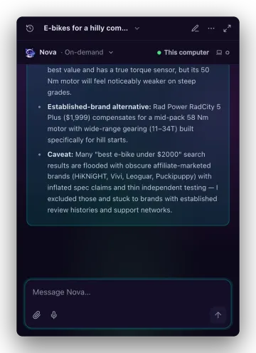 Quick Chat in the Aurora theme